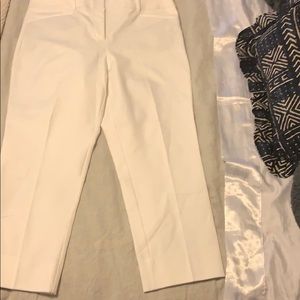 NWT: white LOFT Rivera Pant I’m Cropped Julie Fit